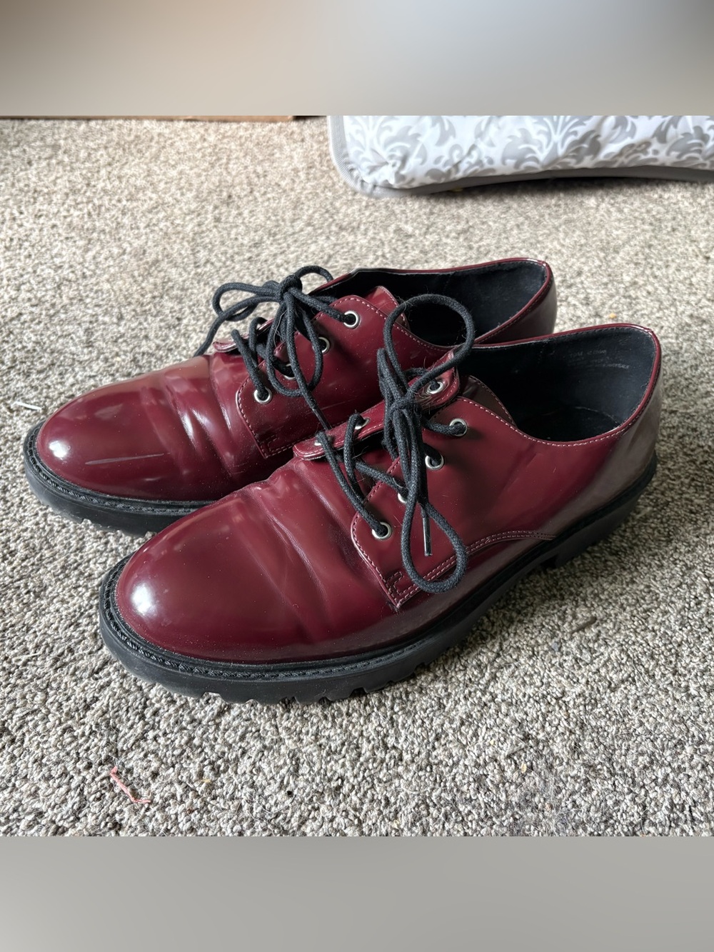 Women’s Maroon Red Oxford Shoes
